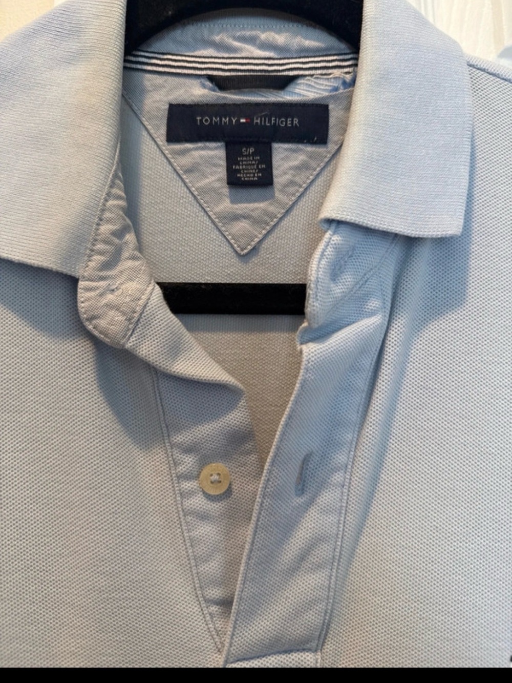 Tommy Hilfiger Pale Blue Men's Polo Shirt